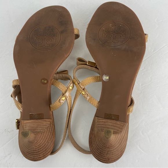 Tory Burch Kailey Heel Patent Leather Sandals Size 7.5 - Picture 6 of 6